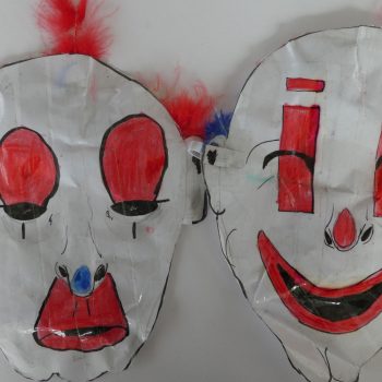 Clown mask - 8 years old